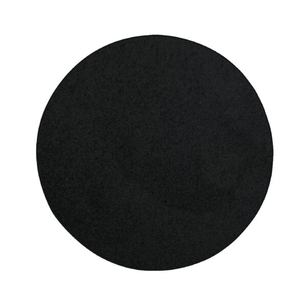 Modern Plush  4' Round Black Solid Color Pet and Kids Friendly Area Rugs