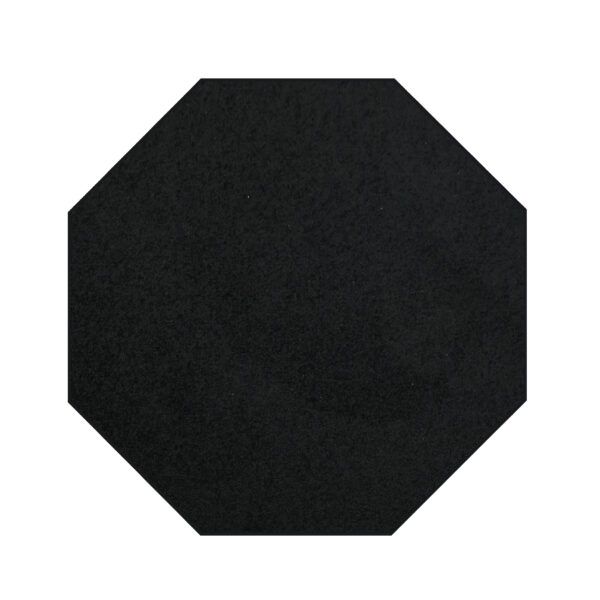 Modern Plush  12' Octagon Black Solid Color Pet and Kids Friendly Area Rugs