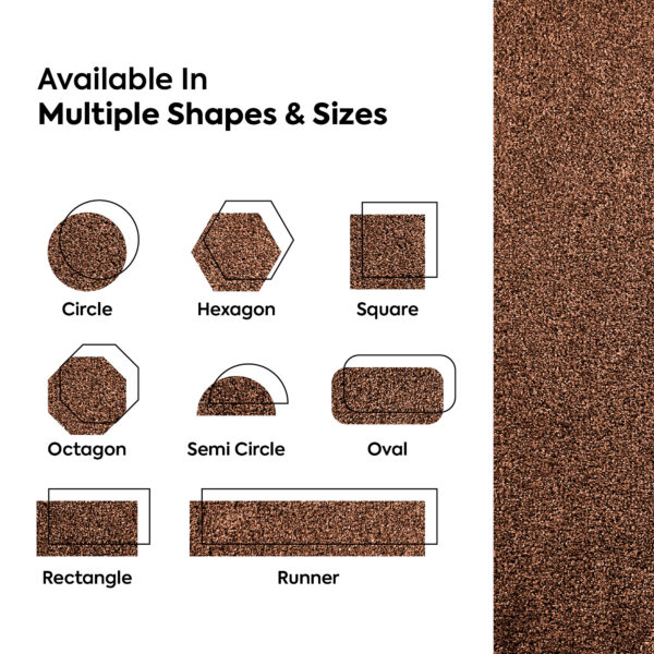 Modern Plush  2' X 6' Runner Brown Solid Color Pet and Kids Friendly Area Rugs - Image 10