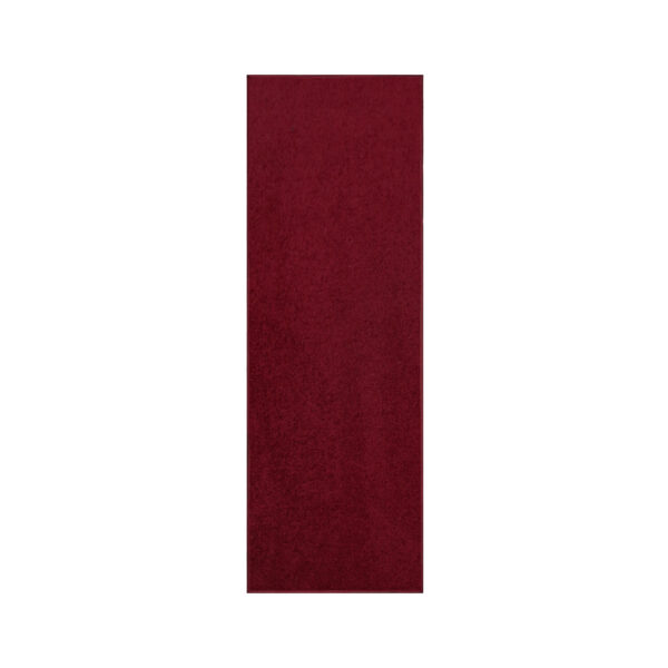 Modern Plush  3' X 12' Runner Burgundy Solid Color Pet and Kids Friendly Area Rugs