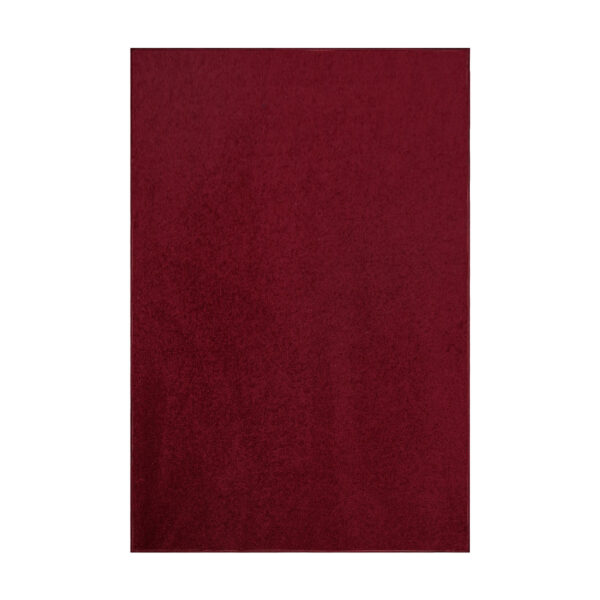 Modern Plush  9' X 12' Rectangle Burgundy Solid Color Pet and Kids Friendly Area Rugs