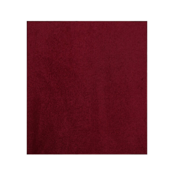 Modern Plush  10' X 10' Square Burgundy Solid Color Pet and Kids Friendly Area Rugs