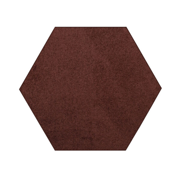 Modern Plush  2' Hexagon Chocolate Solid Color Pet and Kids Friendly Area Rugs