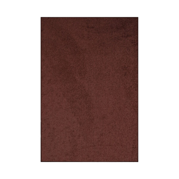 Modern Plush  9' X 12' Rectangle Chocolate Solid Color Pet and Kids Friendly Area Rugs