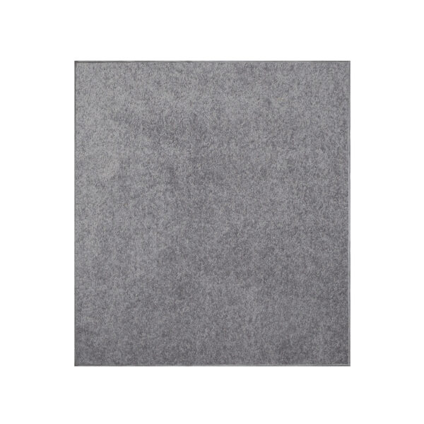 Modern Plush  2' X 2' Square Gray Solid Color Pet and Kids Friendly Area Rugs