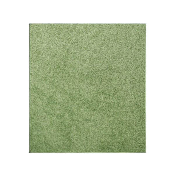 Modern Plush  2' X 2' Square Lime Green Solid Color Pet and Kids Friendly Area Rugs