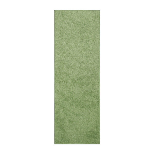 Modern Plush  4' X 20' Runner Lime Green Solid Color Pet and Kids Friendly Area Rugs