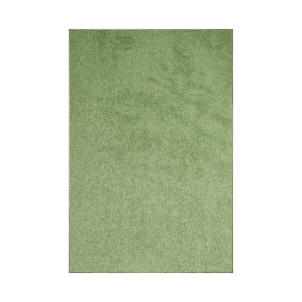 Modern Plush  5' X 7' Rectangle Lime Green Solid Color Pet and Kids Friendly Area Rugs