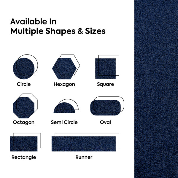 Modern Plush  2' X 12' Runner Navy Solid Color Pet and Kids Friendly Area Rugs - Image 10