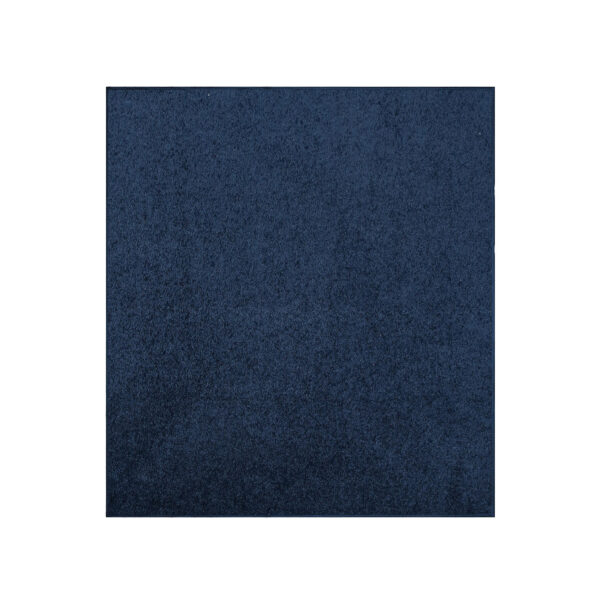 Modern Plush  10' X 10' Square Navy Solid Color Pet and Kids Friendly Area Rugs