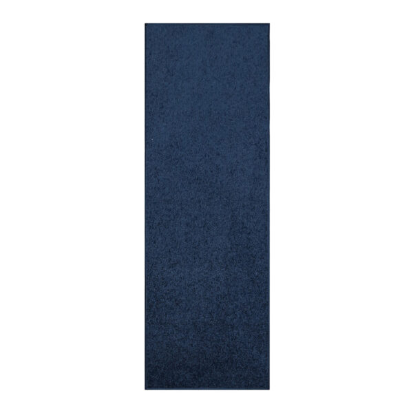 Modern Plush  2' X 12' Runner Navy Solid Color Pet and Kids Friendly Area Rugs