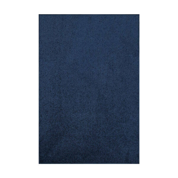 Modern Plush  9' X 12' Rectangle Navy Solid Color Pet and Kids Friendly Area Rugs