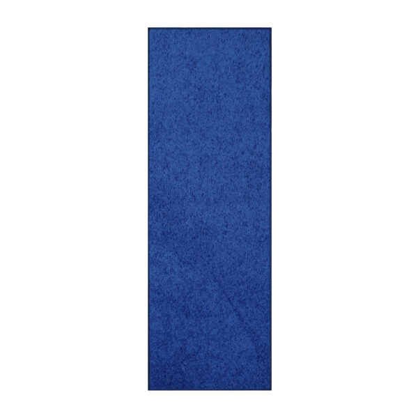 Modern Plush  3' X 12' Runner Neon Blue Solid Color Pet and Kids Friendly Area Rugs