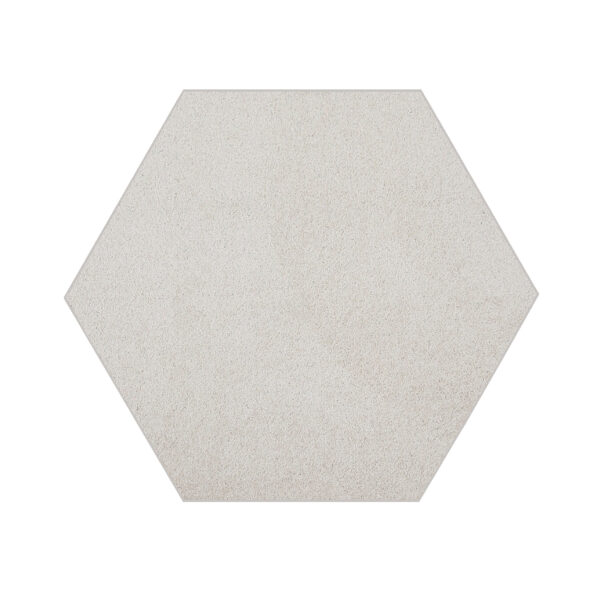 Modern Plush  10' Hexagon Off White Solid Color Pet and Kids Friendly Area Rugs