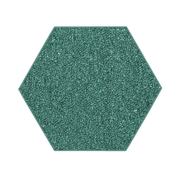 Modern Plush  2' Hexagon Olive Green Solid Color Pet and Kids Friendly Area Rugs