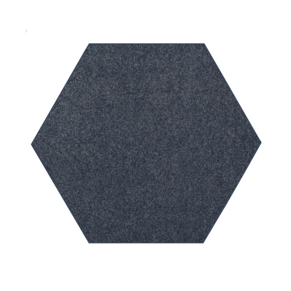 Modern Plush  2' Hexagon Petrol Blue Solid Color Pet and Kids Friendly Area Rugs