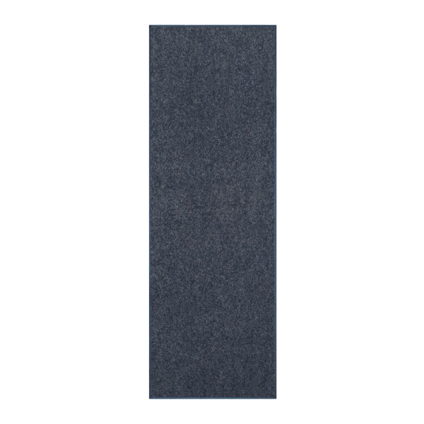 Modern Plush  3' X 12' Runner Petrol Blue Solid Color Pet and Kids Friendly Area Rugs