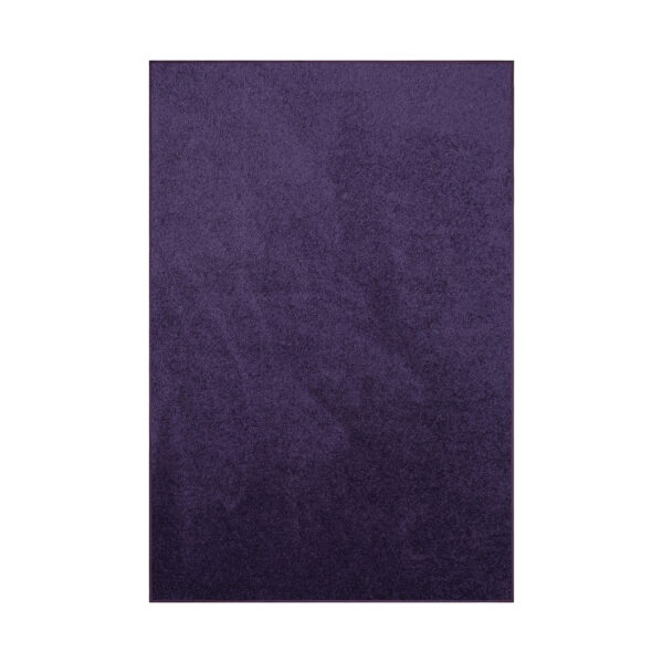 Modern Plush  9' X 12' Rectangle Purple Solid Color Pet and Kids Friendly Area Rugs