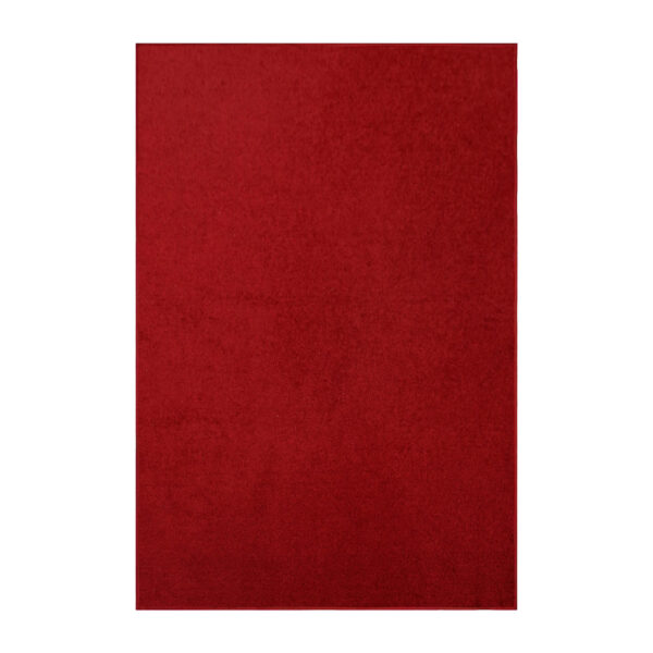 Modern Plush  9' X 12' Rectangle Red Solid Color Pet and Kids Friendly Area Rugs