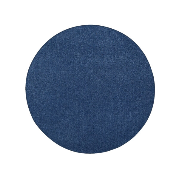 Modern Plush  7' Round Royal Solid Color Pet and Kids Friendly Area Rugs