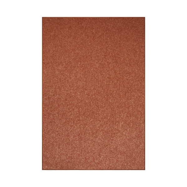 Modern Plush  9' X 12' Rectangle Rust Solid Color Pet and Kids Friendly Area Rugs