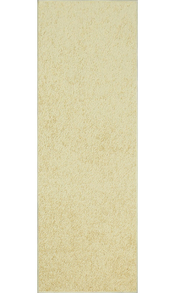 Modern Plush  2' X 6' Runner Yellow Solid Color Pet and Kids Friendly Area Rugs