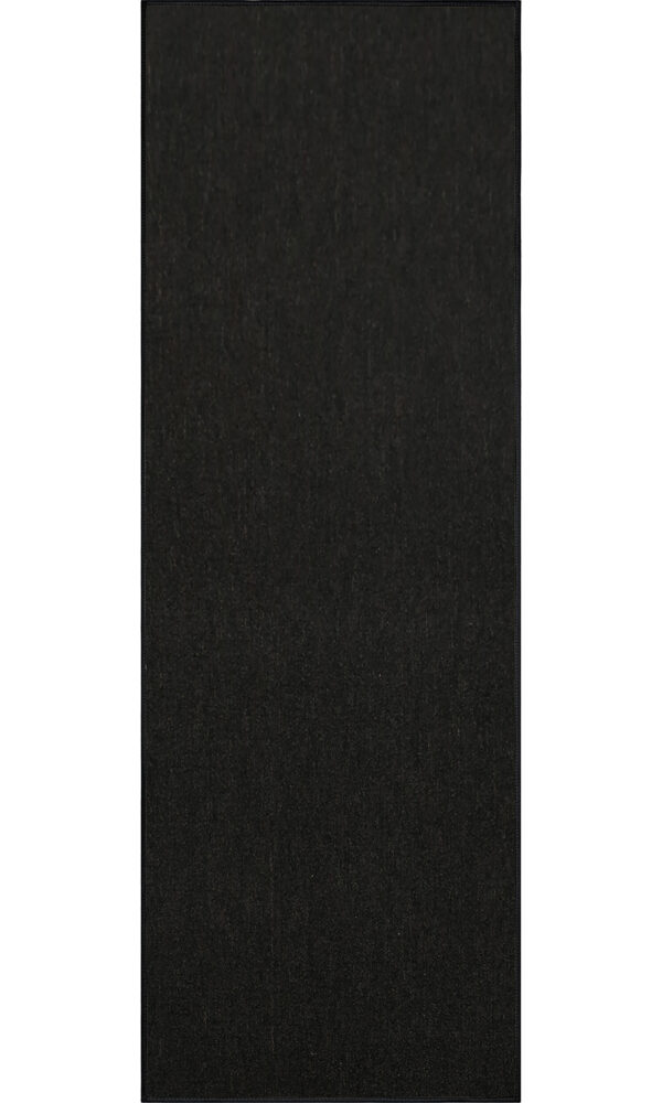 Modern Indoor Outdoor 2' X 6' Runner Black Commercial Solid Color Area Rugs