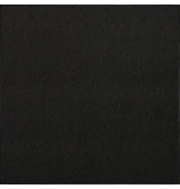 Modern Indoor Outdoor 2' X 2' Square Black Commercial Solid Color Area Rugs