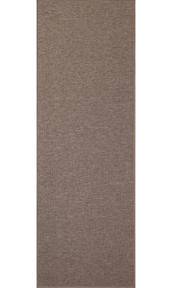 Modern Indoor Outdoor 2' X 6' Runner Brown Commercial Solid Color Area Rugs