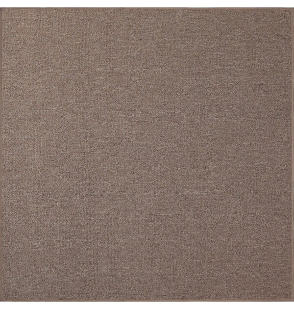 Modern Indoor Outdoor 2' X 2' Square Brown Commercial Solid Color Area Rugs