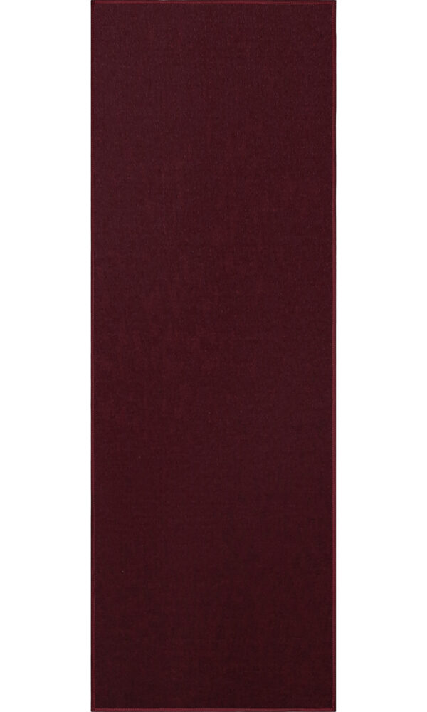 Modern Indoor Outdoor 2' X 6' Runner Burgundy Commercial Solid Color Area Rugs