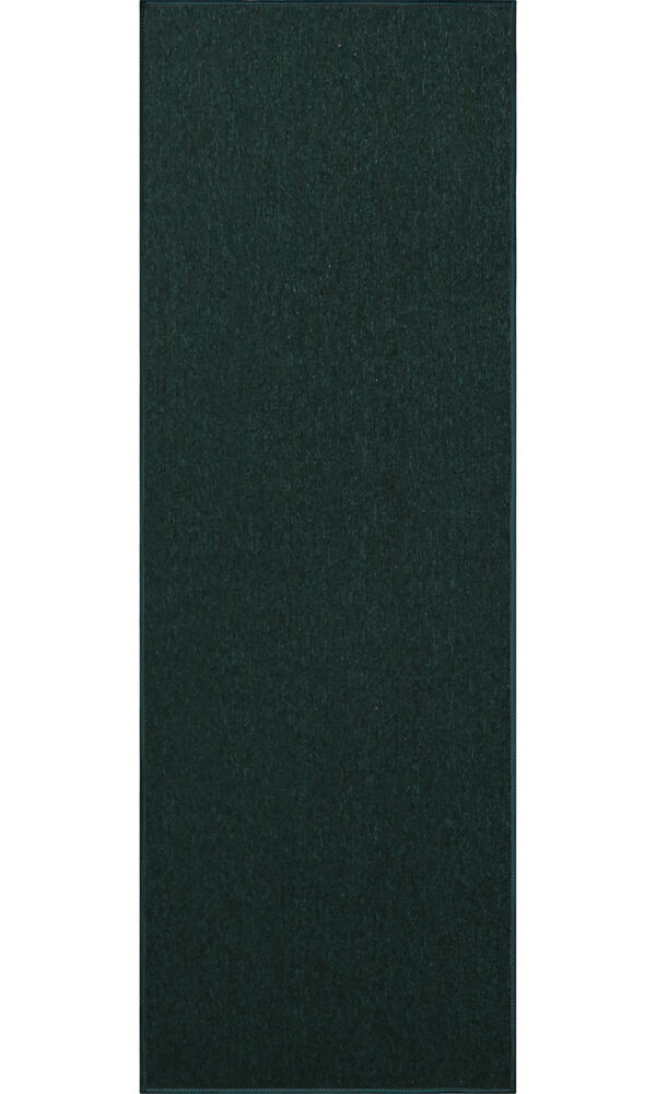 Modern Indoor Outdoor 2' X 6' Runner Dark Green Commercial Solid Color Area Rugs