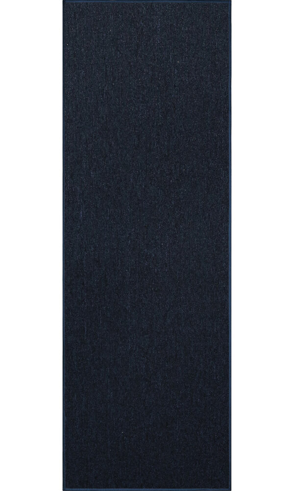 Modern Indoor Outdoor 2' X 12' Runner Navy Commercial Solid Color Area Rugs