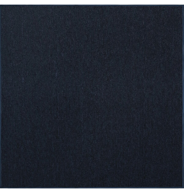 Modern Indoor Outdoor 10' X 10' Square Navy Commercial Solid Color Area Rugs