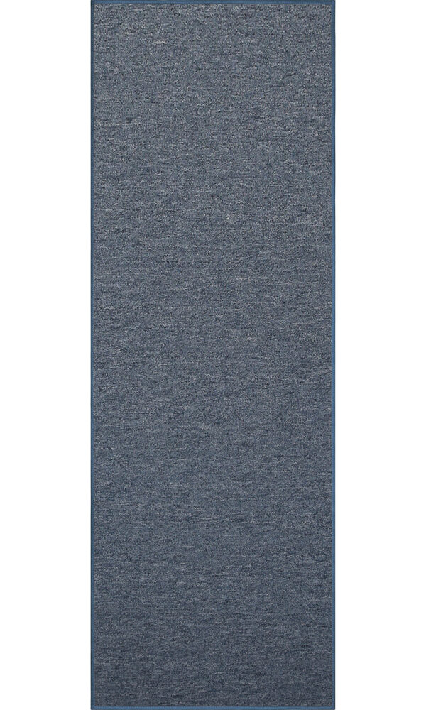 Modern Indoor Outdoor 2' X 6' Runner Petrol Blue Commercial Solid Color Area Rugs