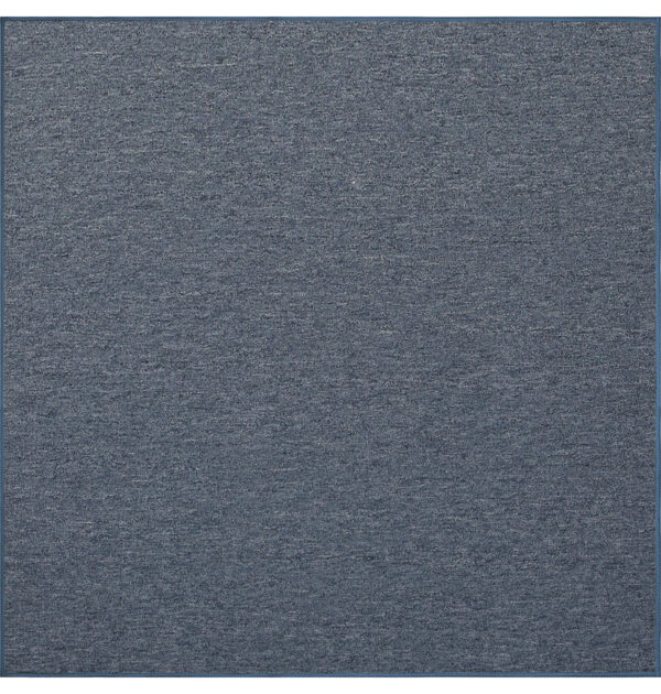 Modern Indoor Outdoor 2' X 2' Square Petrol Blue Commercial Solid Color Area Rugs