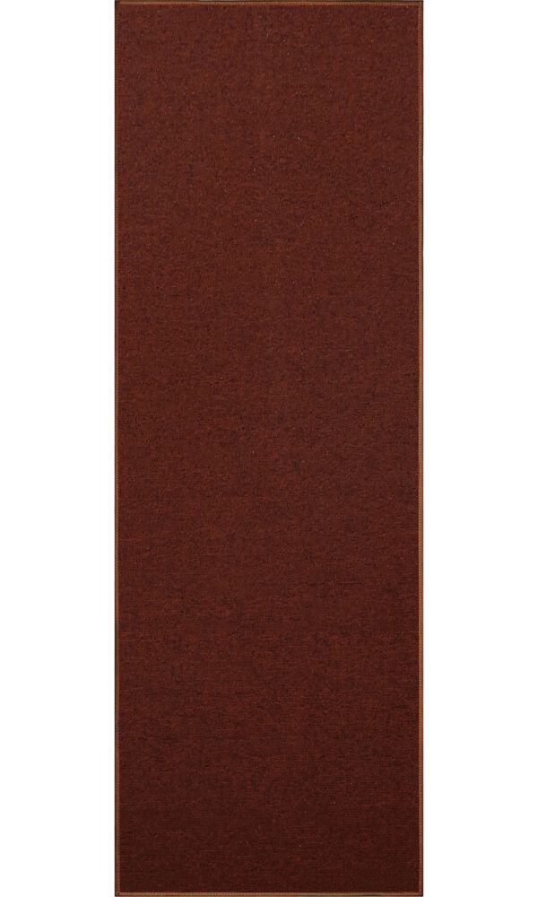 Modern Indoor Outdoor 2' X 12' Runner Rust Commercial Solid Color Area Rugs