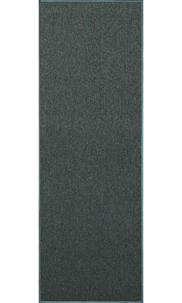 Modern Indoor Outdoor 2' X 6' Runner Teal Commercial Solid Color Area Rugs