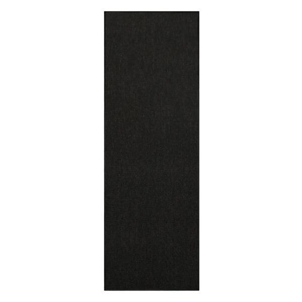 Modern Indoor Outdoor 2' X 12' Runner Black Commercial Solid Color Area Rugs