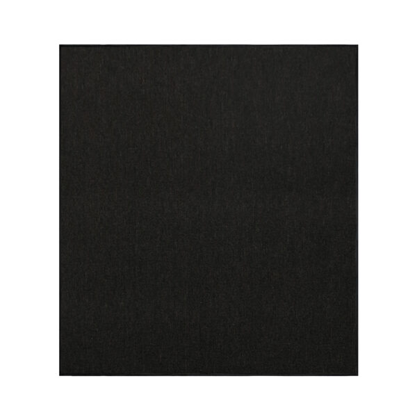 Modern Indoor Outdoor 10' X 10' Square Black Commercial Solid Color Area Rugs