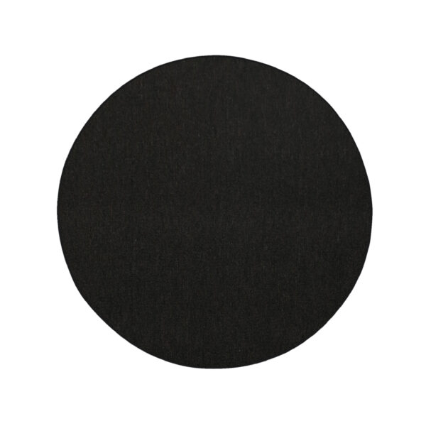 Modern Indoor Outdoor 4' Round Black Commercial Solid Color Area Rugs