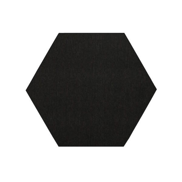 Modern Indoor Outdoor 10' Hexagon Black Commercial Solid Color Area Rugs