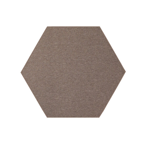 Modern Indoor Outdoor 10' Hexagon Brown Commercial Solid Color Area Rugs