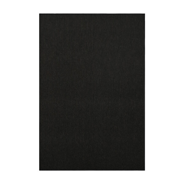 Modern Indoor Outdoor 5' X 7' Rectangle Black Commercial Solid Color Area Rugs