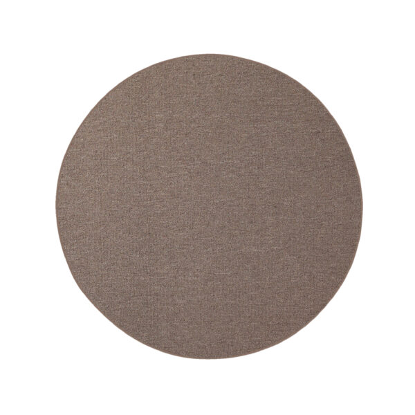 Modern Indoor Outdoor 4' Round Brown Commercial Solid Color Area Rugs