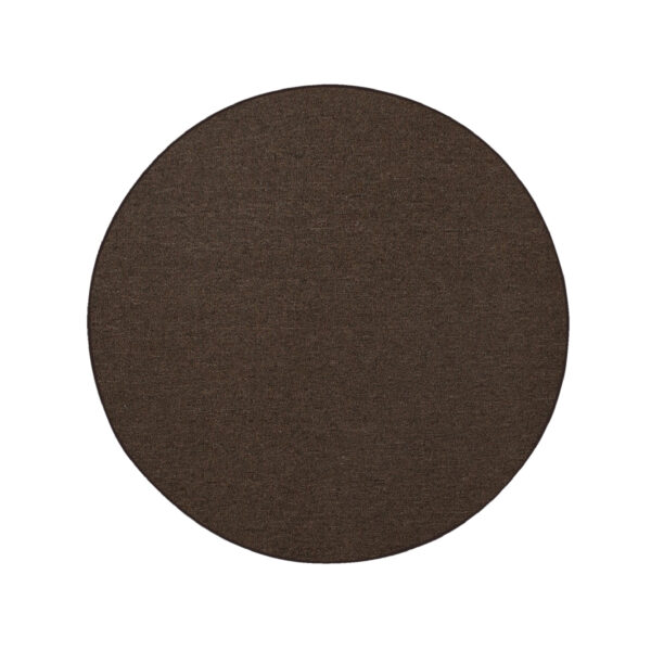 Modern Indoor Outdoor 4' Round Chocolate Commercial Solid Color Area Rugs