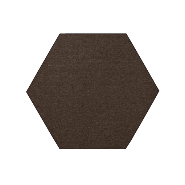 Modern Indoor Outdoor 11' Hexagon Chocolate Commercial Solid Color Area Rugs