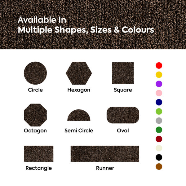 Modern Indoor Outdoor 5' X 7' Oval Chocolate Commercial Solid Color Area Rugs - Image 11