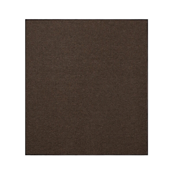 Modern Indoor Outdoor 10' X 10' Square Chocolate Commercial Solid Color Area Rugs