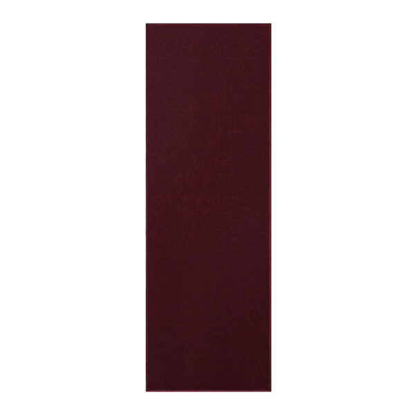 Modern Indoor Outdoor 2' X 12' Runner Burgundy Commercial Solid Color Area Rugs